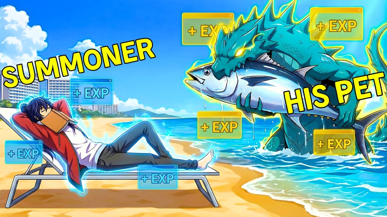 While Everyone Trains, He Just Chills And Levels Up His Stats Through His PET!  | Manhwa Recap