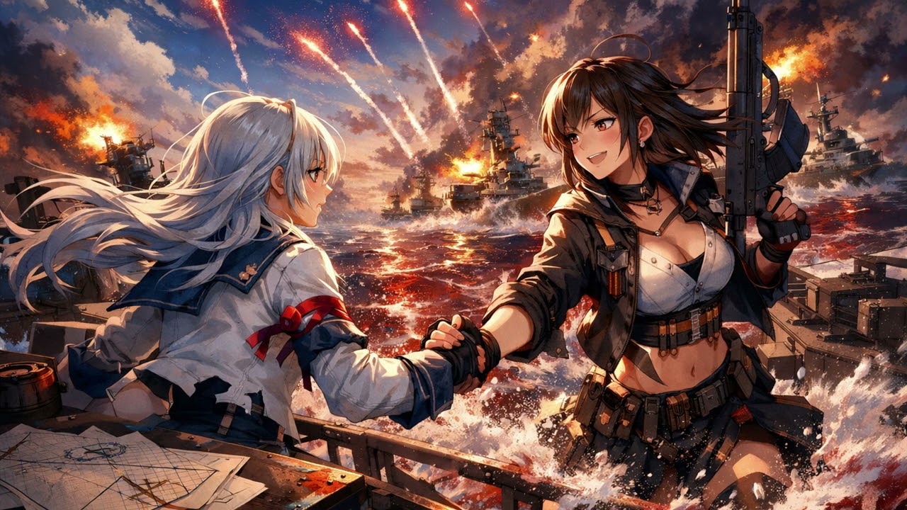 Azur Lane Epic Song | Crimson Wake, Azure Sky #music
