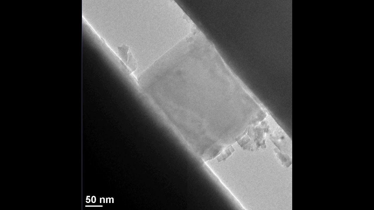 Deformation mechanism in a MgO nanocube of size 262nm