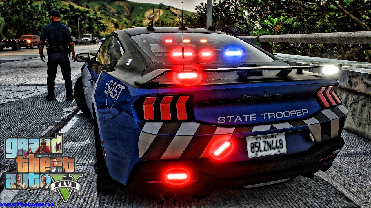 GTA 5 LSPDFR | Убойный дорожный патруль! Mustang Speed ​​Enforcement 🚓💨