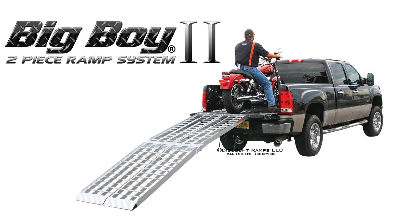 Big Boy II - Two Piece Folding Aluminum Motorcycle Ramp