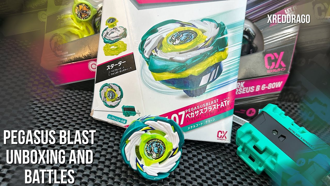 Beyblade x | Pegasus Blast unboxing & Battles 