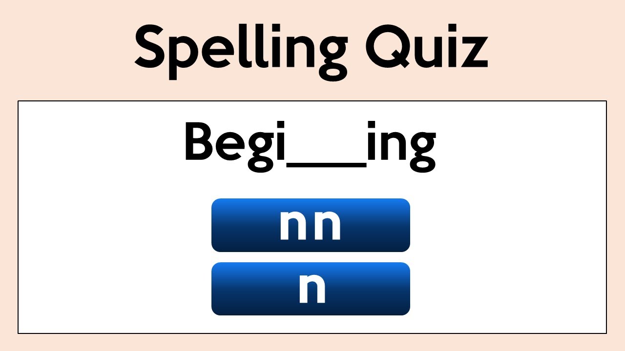 Spelling Quiz | Can you Spell these 30 Words Correctly?