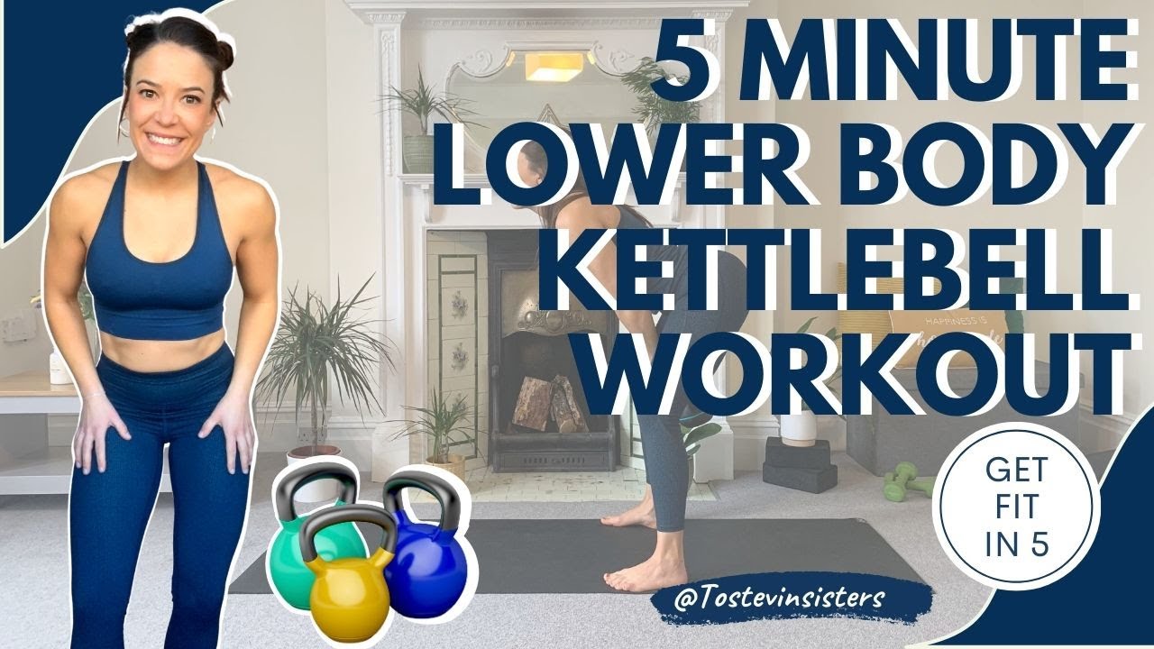 5 MINUTE LOWER BODY KETTLEBELL WORKOUT | Get FIT in 5