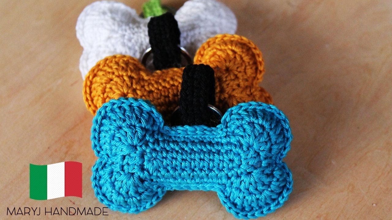 Osso all'uncinetto | Applique | Portachiavi