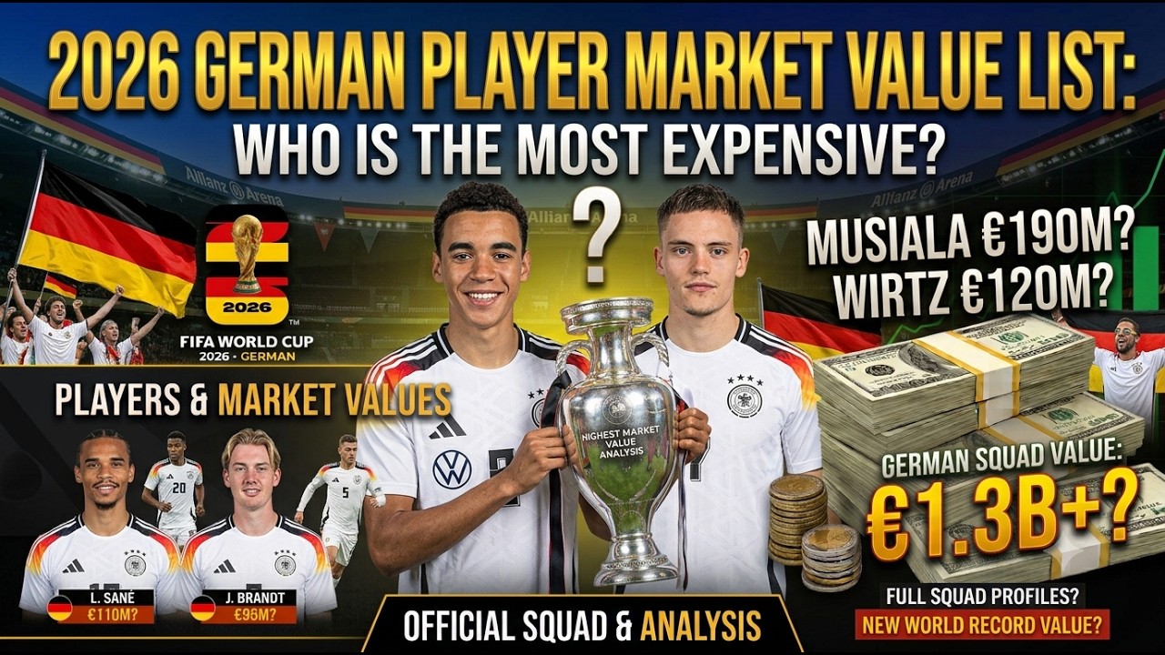 comparison: 2026 German Player Market Value List: Who Is the Most Expensive?