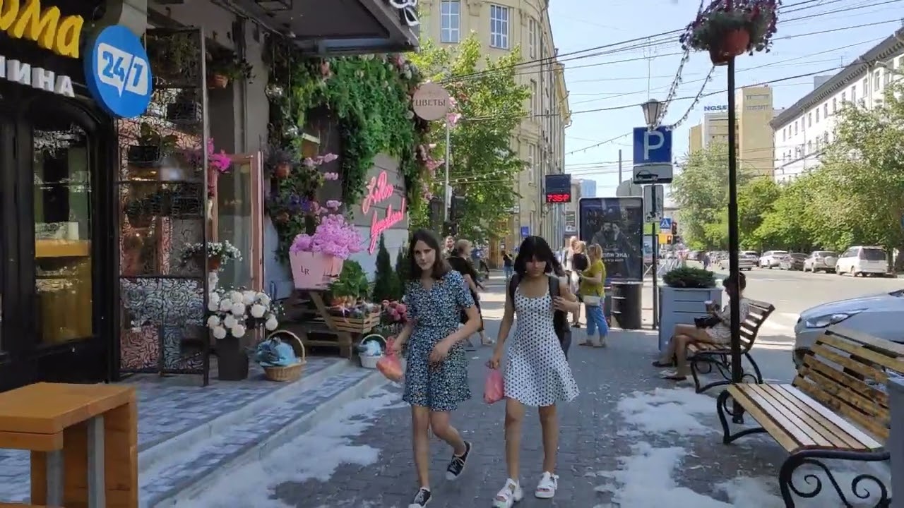 Novosibirsk City Center Walking FHD _ (immersive sound)