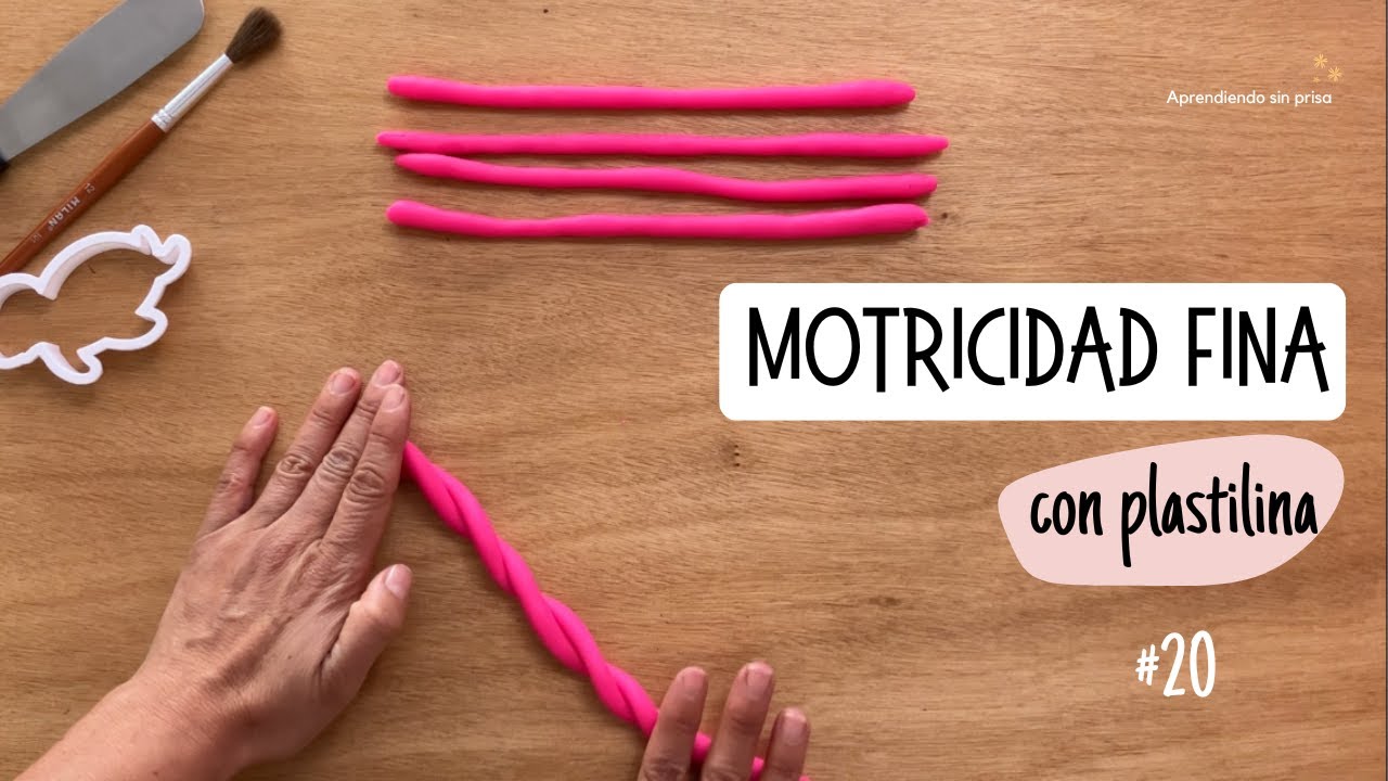 Textura de tejido con plastilina. Desarrollo de motricidad fina con plastilina # 20.
