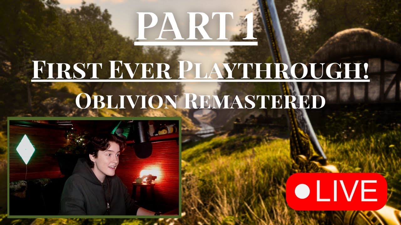 First Ever Playthrough of Oblivion Remastered! | Live reaction | SpeckledWoodElf