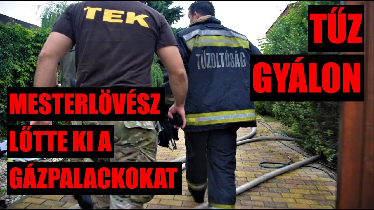 20 gázpalackot mentettek ki az égő házból | TŰZOLTÓK BEVETÉSEN