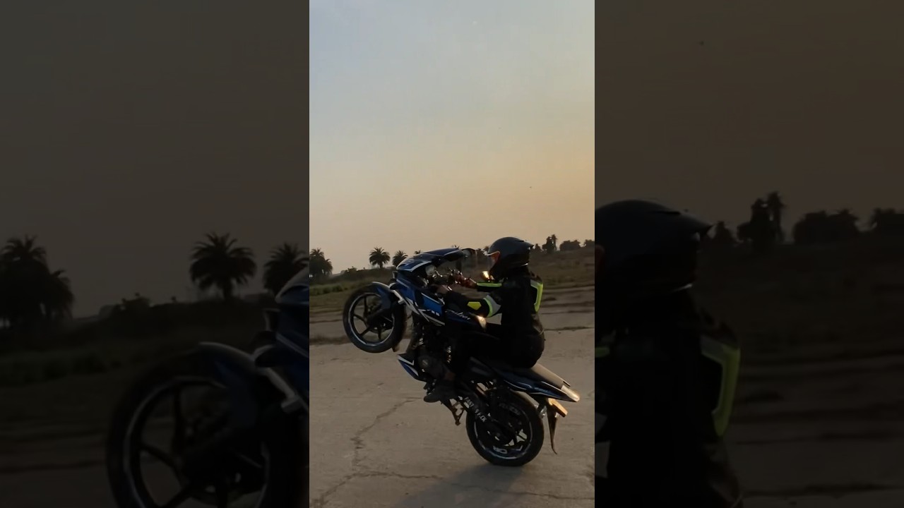 Long wheelie in pulsar 220f#220f #bike #biker ##youtubeshorts