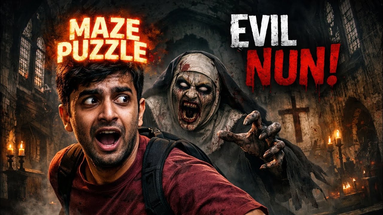  EEVIL NUN MASK PUZZLES PART 3 AJ KA MISSION MAZE THI #EVILNUN