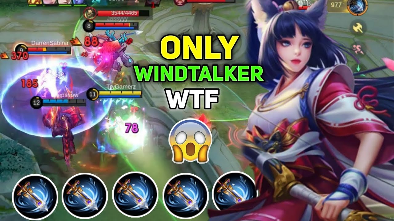 Miya Only Windtalker Challenge 😱 wtf Damage #TryGamerz #miya #mobalegends