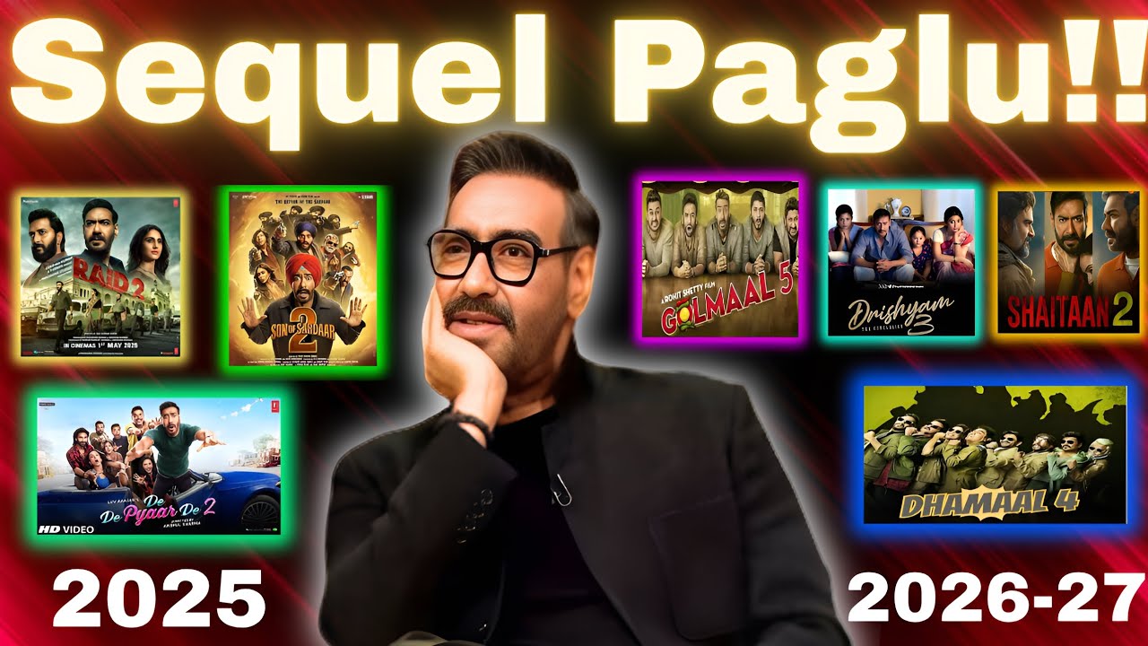 Ajay Devgn’s Risky Move: Only Sequels Till 2027?😱😱 #ajaydevgan #ajaydevganmovies #movienews #movie 