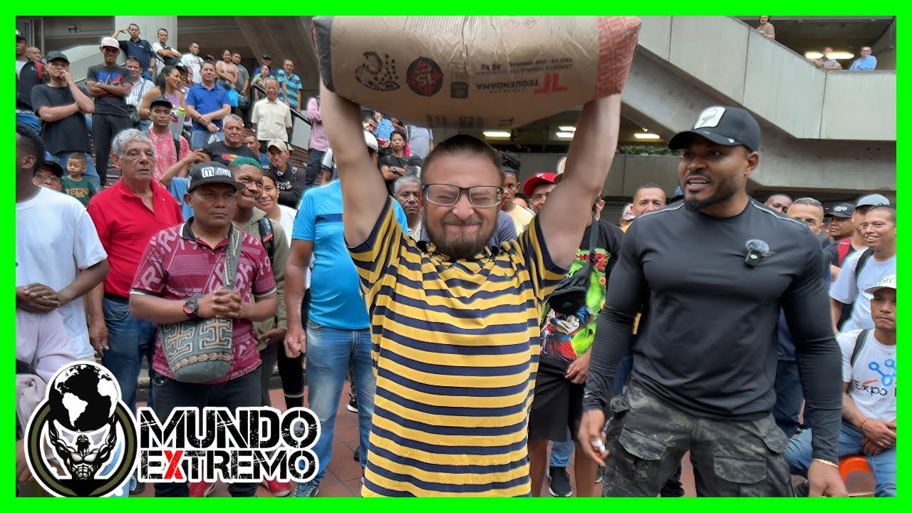 El hombre más fuerte de Medellín impone RÉCORD GUINNESS😱💪🏾 Retos extremos de gimnasio en la calle !