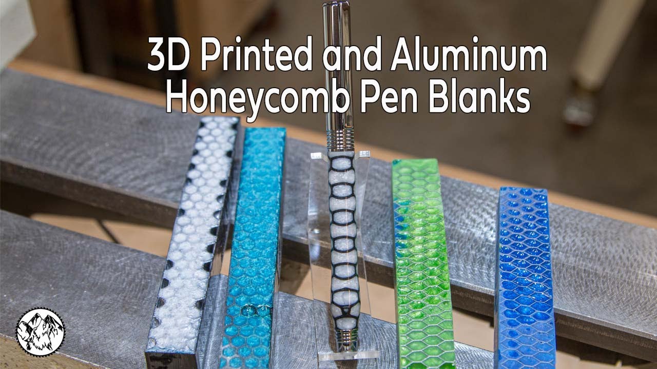 Unleashing Creativity: Elevating Resin Pen Blanks with Aluminum or 3D Printed Honeycomb