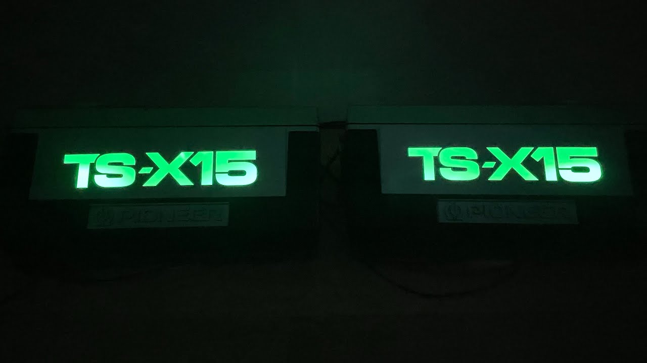 ヤフーオークション販売　確認動画  イルミ 付き TS-X15 ロンサムカーボーイ パイオニア PIONEER 街道レーサー 旧車 当時物 昭和レトロ TS-X イルミネーション