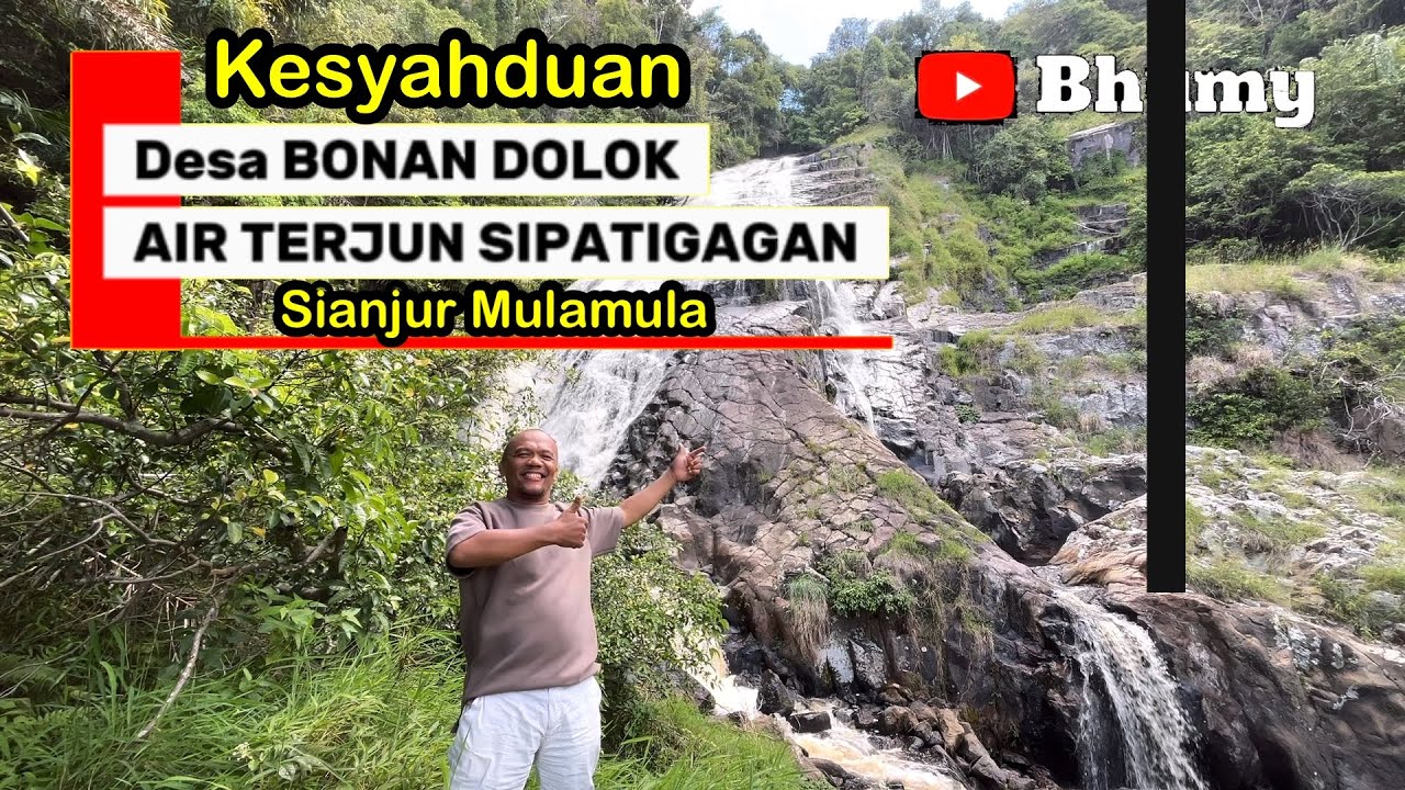 Kesyahduan dan keindahan Desa Bonan Dolok dengan air terjun Sipatigagan di Sianjurmulamula Samosir.