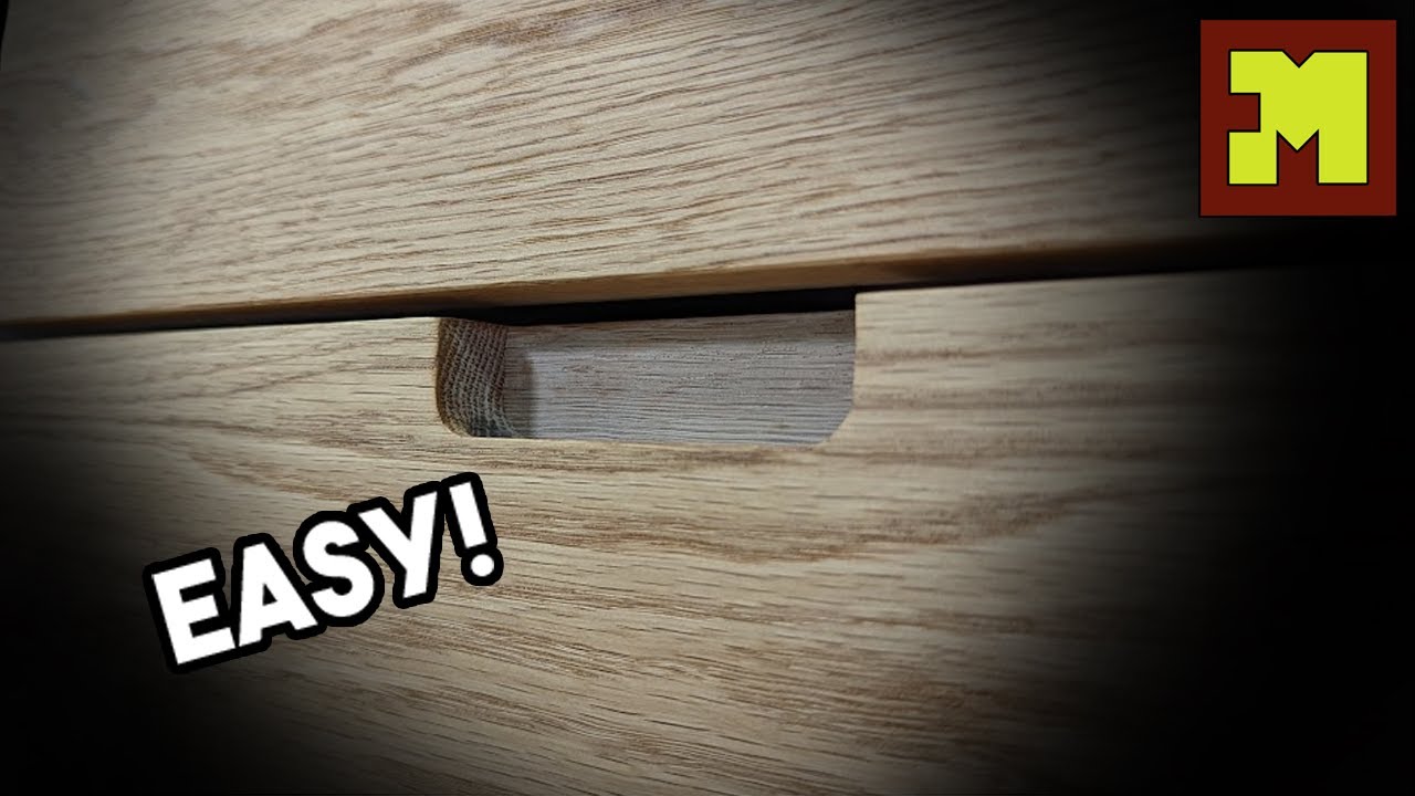 Modern Drawer Pulls Without an Expensive Bit