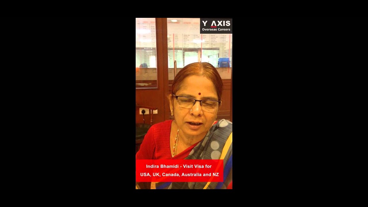 Indira Bamidi's Testimonial on Y-Axis Overseas Immigration Services