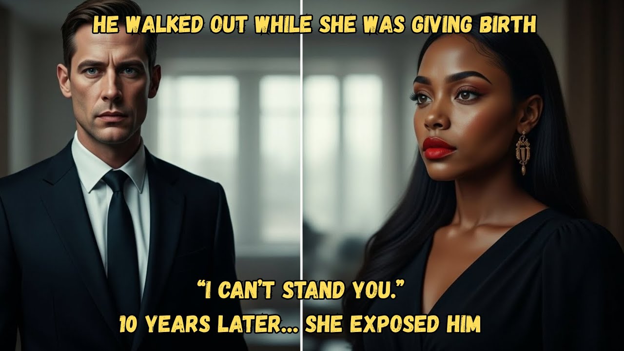 BILLIONAIRE HUSBAND WALKED OUT WHILE SHE WAS GIVING BIRTH — 10 YEARS LATER, SHE EXPOSED HIM
