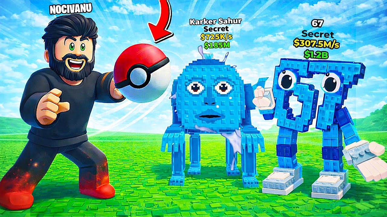 AM PRINS 67 si KARKER in Catch A Brainrot cu POKEBALL! NOROC INSANE