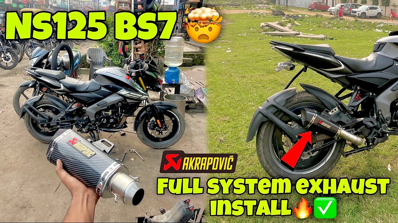 AKRAPOVIC full system exhaust install with ns125 bs7🔥✅