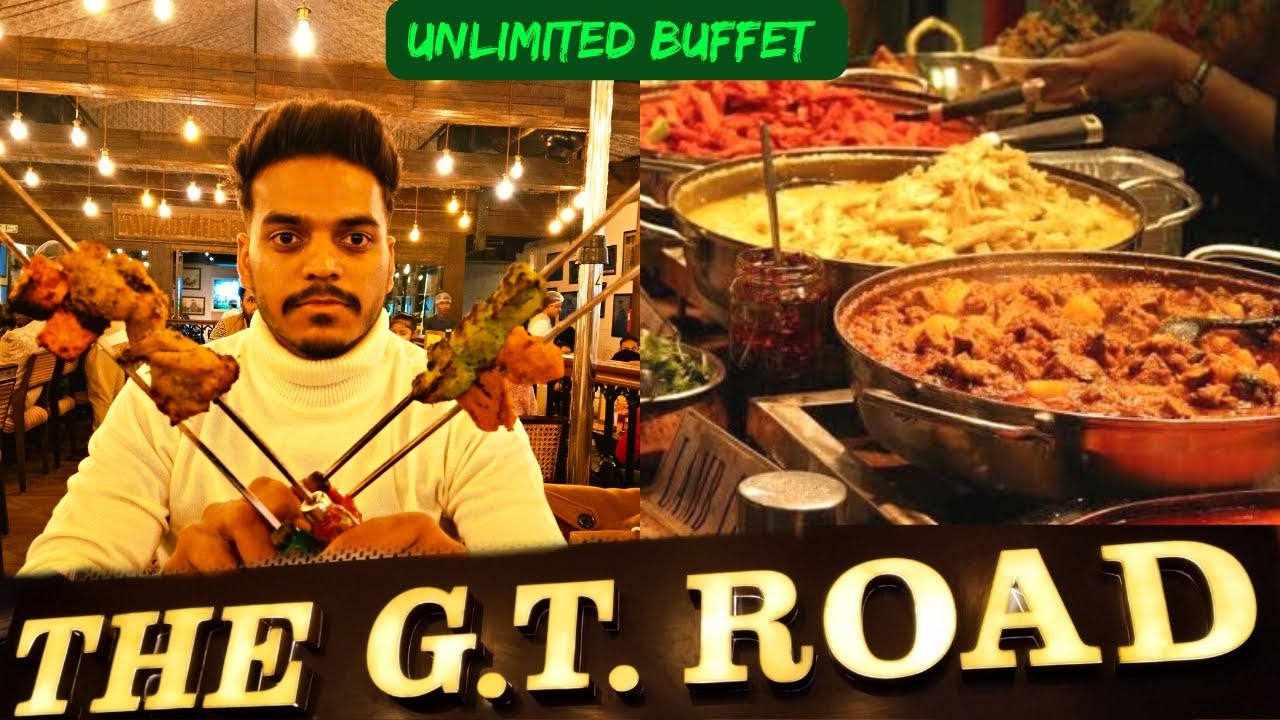 THE GT ROAD CHANDIGARH | UNLIMITED NON VEG BUFFET | BBQ NATION, CHANDIGARH FOOD, CHICKEN BUFFET ASMR