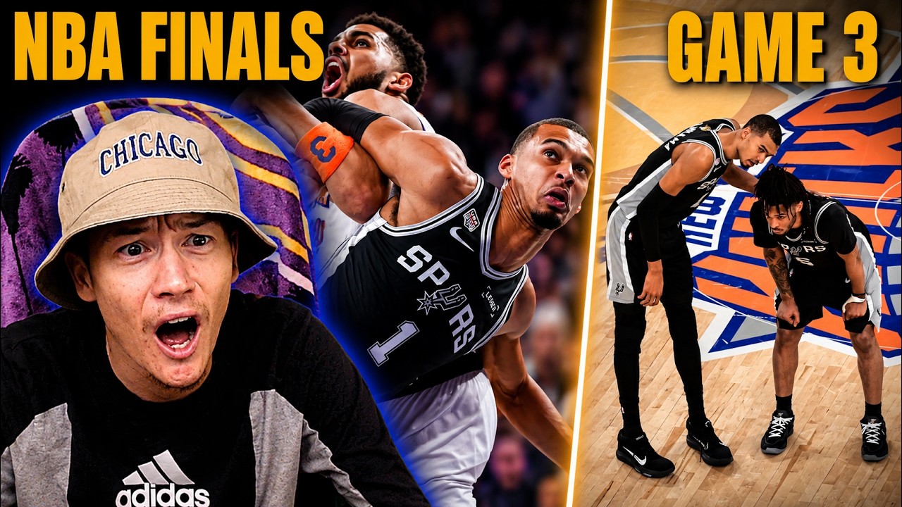 Прямая реакция на 3-й матч Spurs против Knicks | Финал НБА 2026!