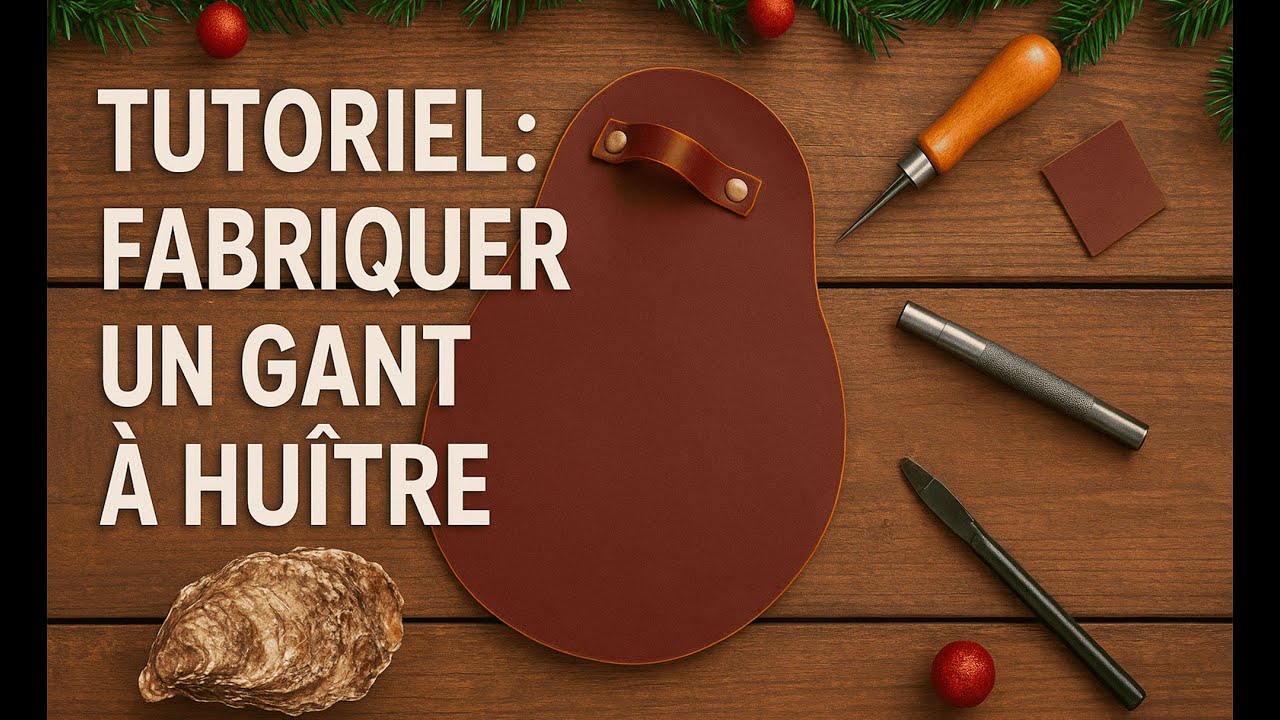 Fabriquer une manique en cuir pour ouvrir les huîtres : Tutoriel Complet