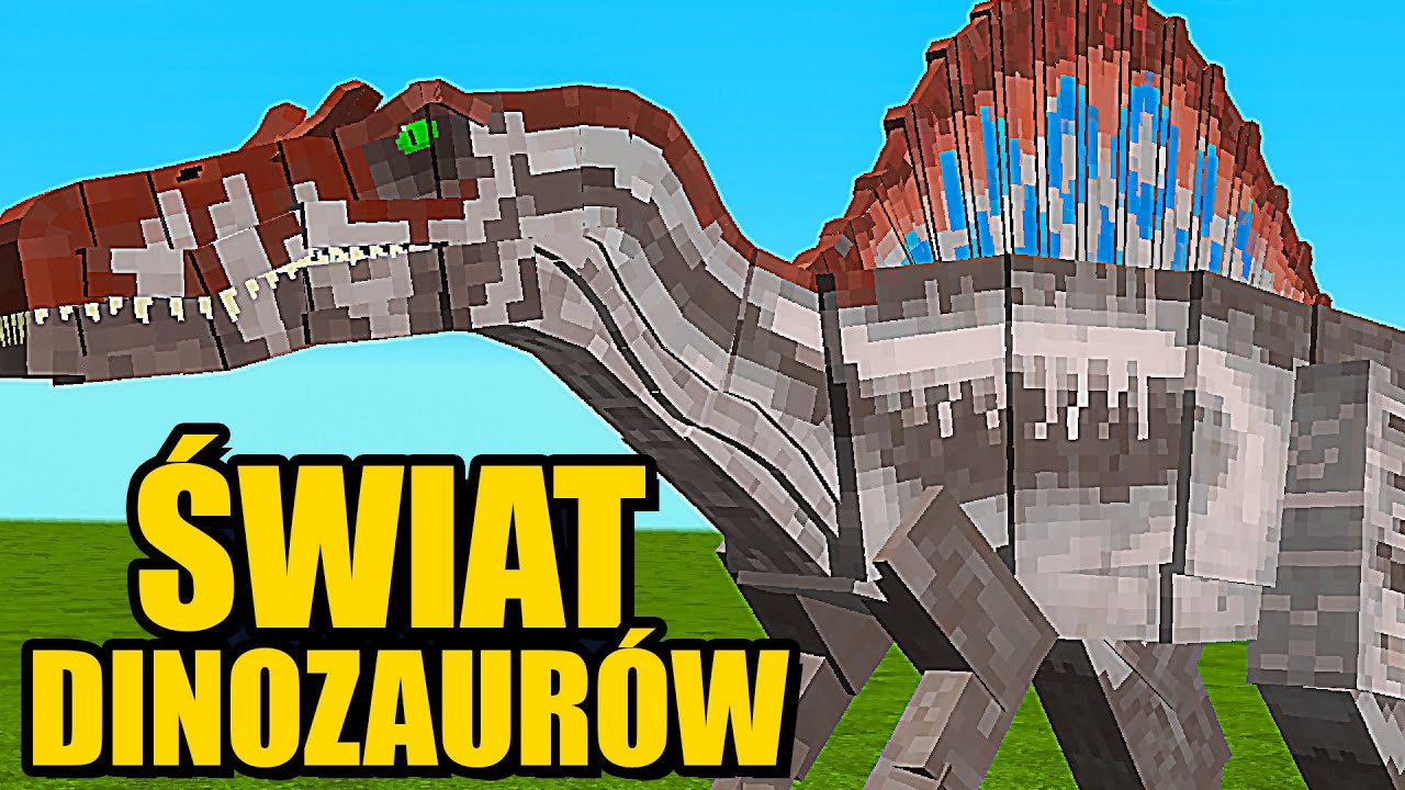 MINECRAFT ŚWIAT DINOZAUR&Oacute;W #26 - DOROSŁY DINOZAUR W 2 MINUTY?! TESTUJEMY SERUM DLA DINOZAUR&Oacute;W