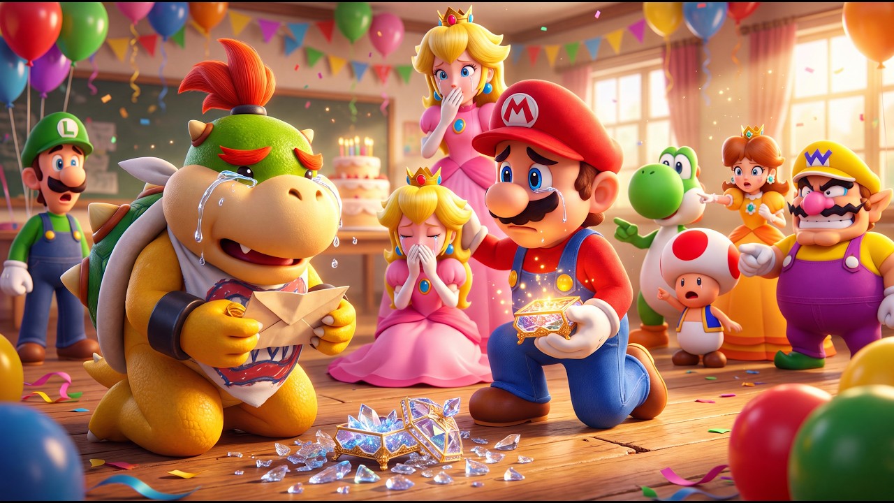 Everyone Blamed Bowser Jr. For Breaking Princess Peach's Birthday Gift... 😭