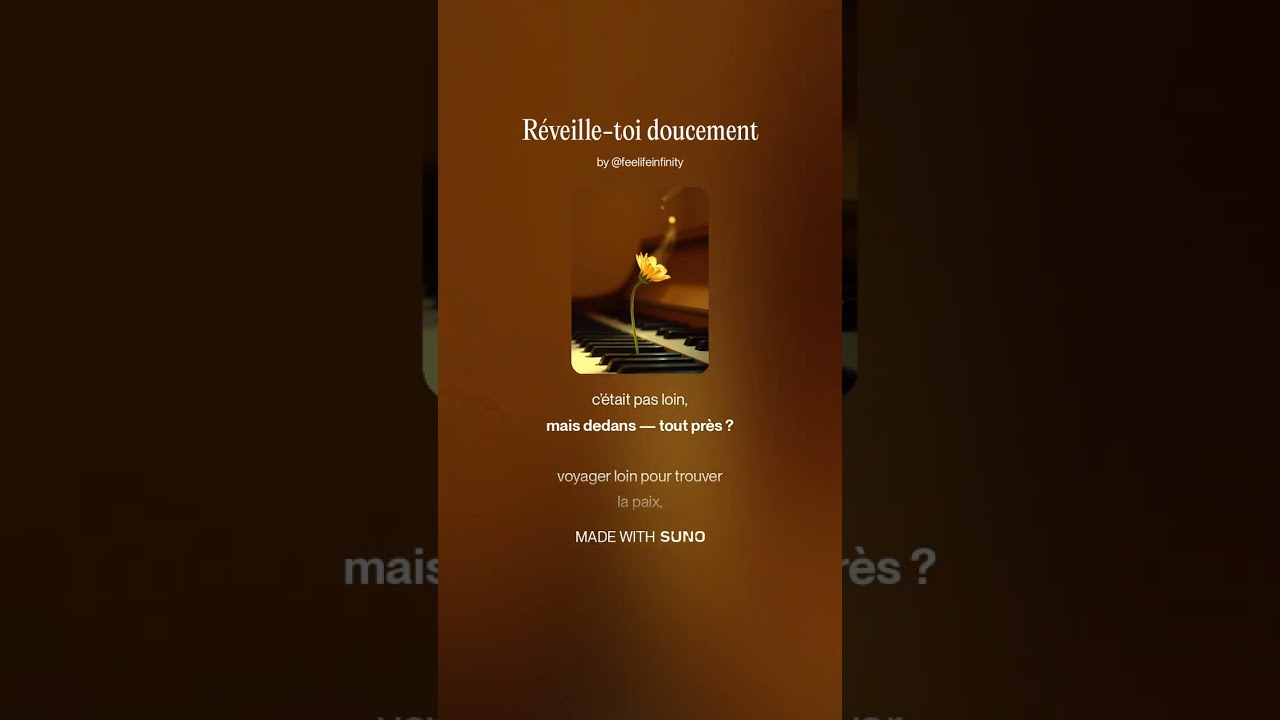 Réveille toi doucement