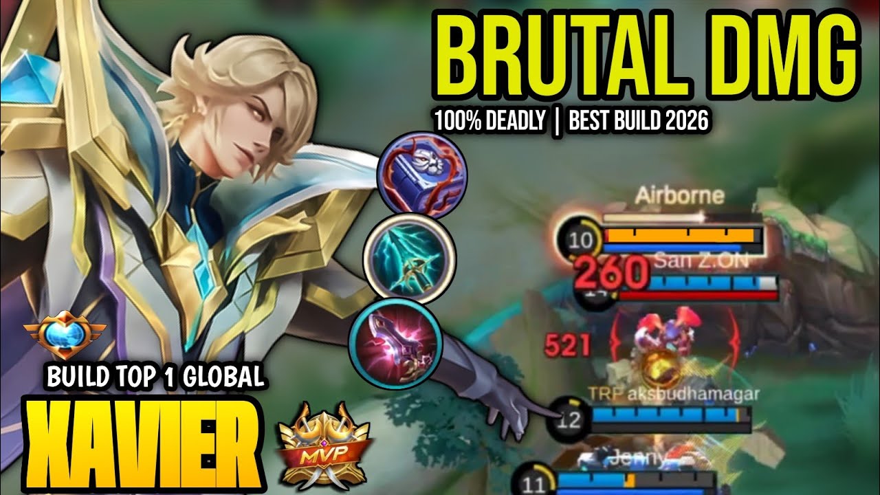 XAVIER BEST BUILD 2026 | BUILD TOP 1 GLOBAL XAVIER GAMEPLAY | MOBILE LEGENDS✓
