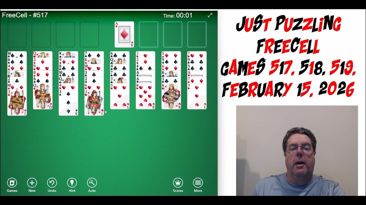 Learning Freecell By Doing and Explaining Games 517, 518 and 519