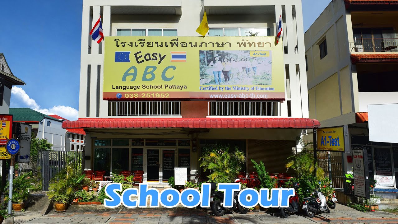 Welcome! Take a peak inside Easy ABC Language School | School Tour | Room Tour #thailand #pattaya