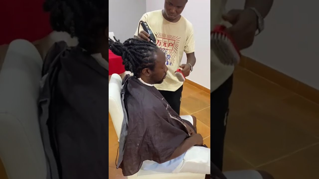 Getting lineup/Shape-up in Benguela, Angola.