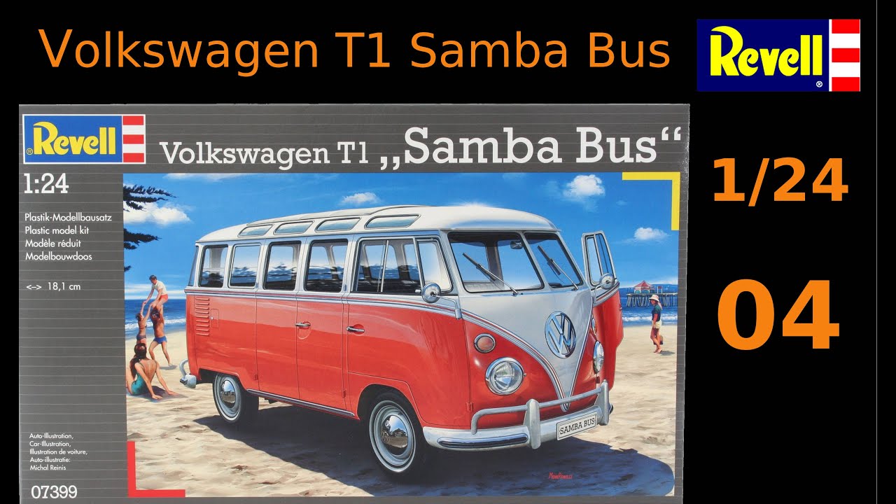 #EP04 - Volkswagen T1 Samba bus by Revell 1/24 (English subtitles)