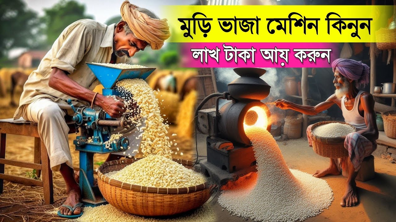 মুড়ি ভাজা মেশিন দিয়ে লাখ টাকা আয় করুন। Puffed Rice making machine | Murmura Machine | business idea
