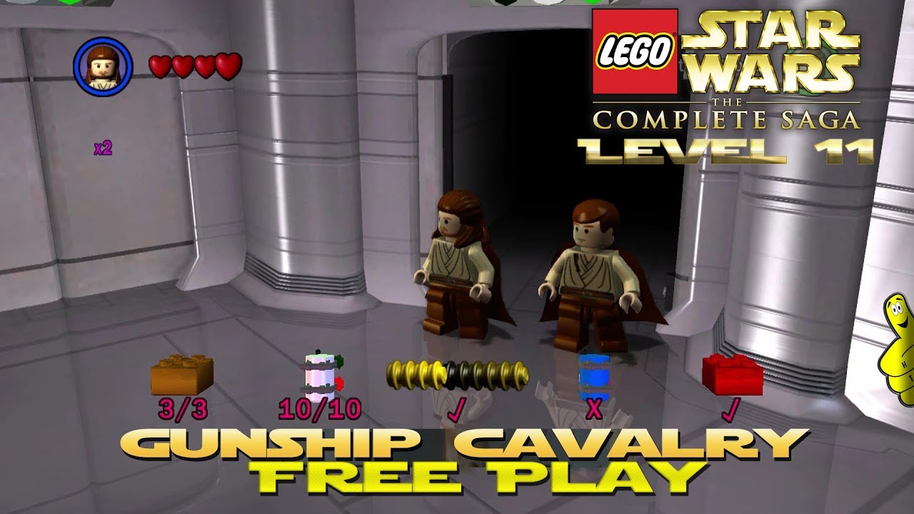 Lego Star Wars TCS: Ep 2 Chap 5 / Gunship Cavalry FREE PLAY (All Collectibles) - HTG