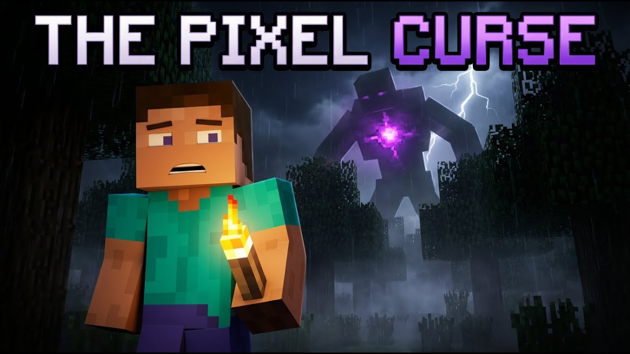Проклятие пикселей – Часть 1 | Страшный фильм ужасов Minecraft в призрачном лесу