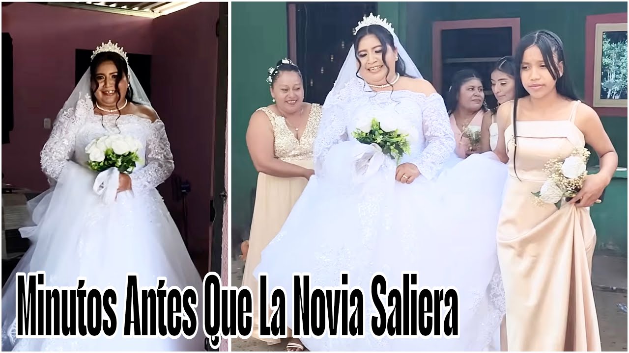 Minutos Antes La Novia No Quería Salir De Su Casa|Con Nervios y Pena Salió Al Público 