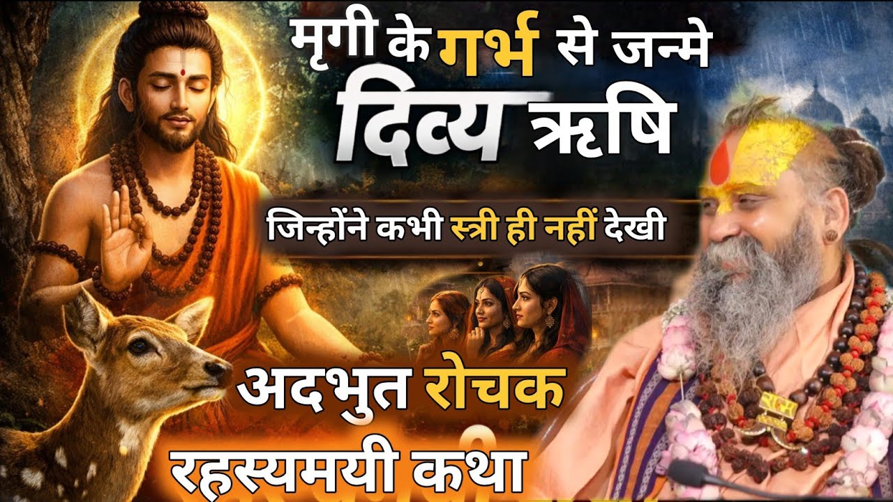मृगी के गर्भ से जन्मे दिव्य ऋषि… जिन्होंने कभी स्त्री नहीं देखी! रहस्यमयी कथा”। अवश्य सुने। #katha 