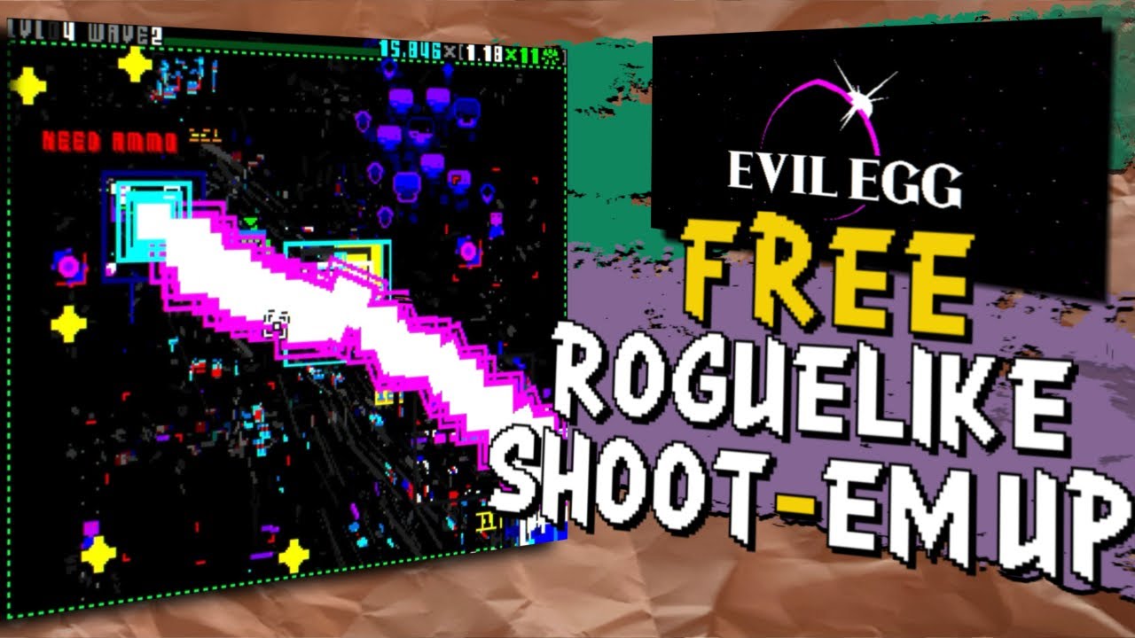 Этот бесплатный roguelike SHMUP получил 98% положительных отзывов в Steam! [Evil Egg]
