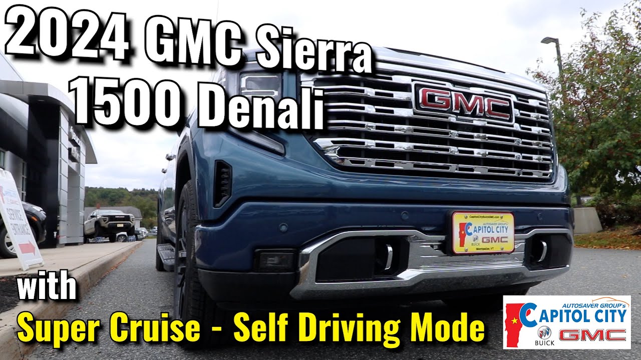 Showing Off the Super Cruise Control Self Driving Feature on a 2024 GMC Sierra 1500 Denali