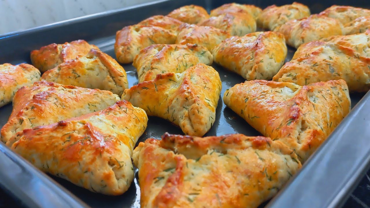 10 Dakikada MAYASIZ dereotlu Pastane Poğaçası tarifi 💯 Kıyır kıyır dereotlu poğaça tarifi 