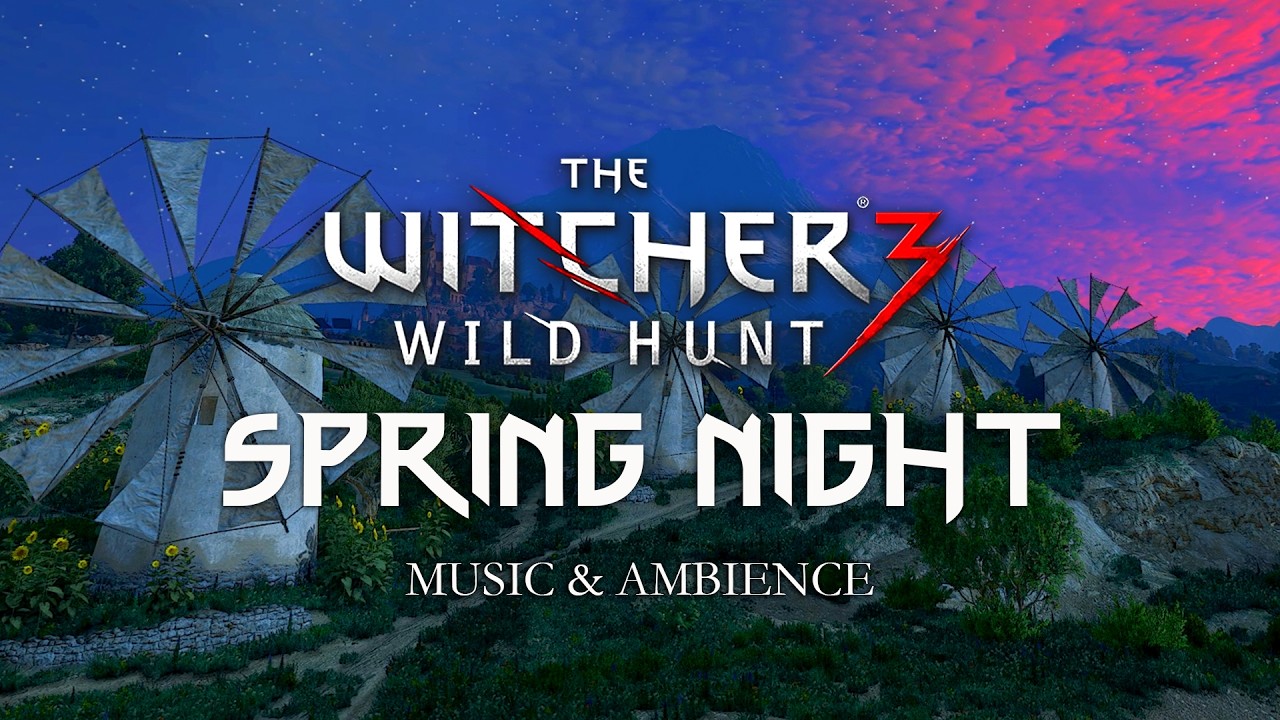 Cozy Spring Night in Witcher 3 | Festive & Wintry Ambience | Music and Ambience