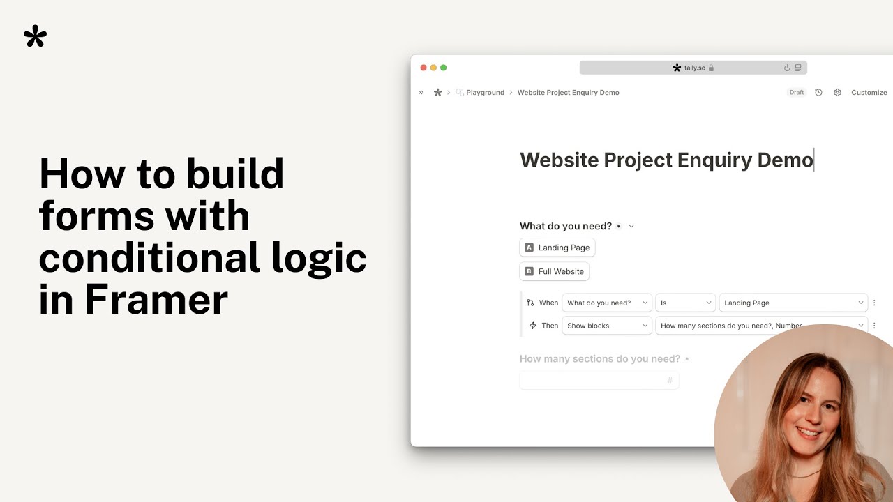 How to build forms with conditional logic in Framer