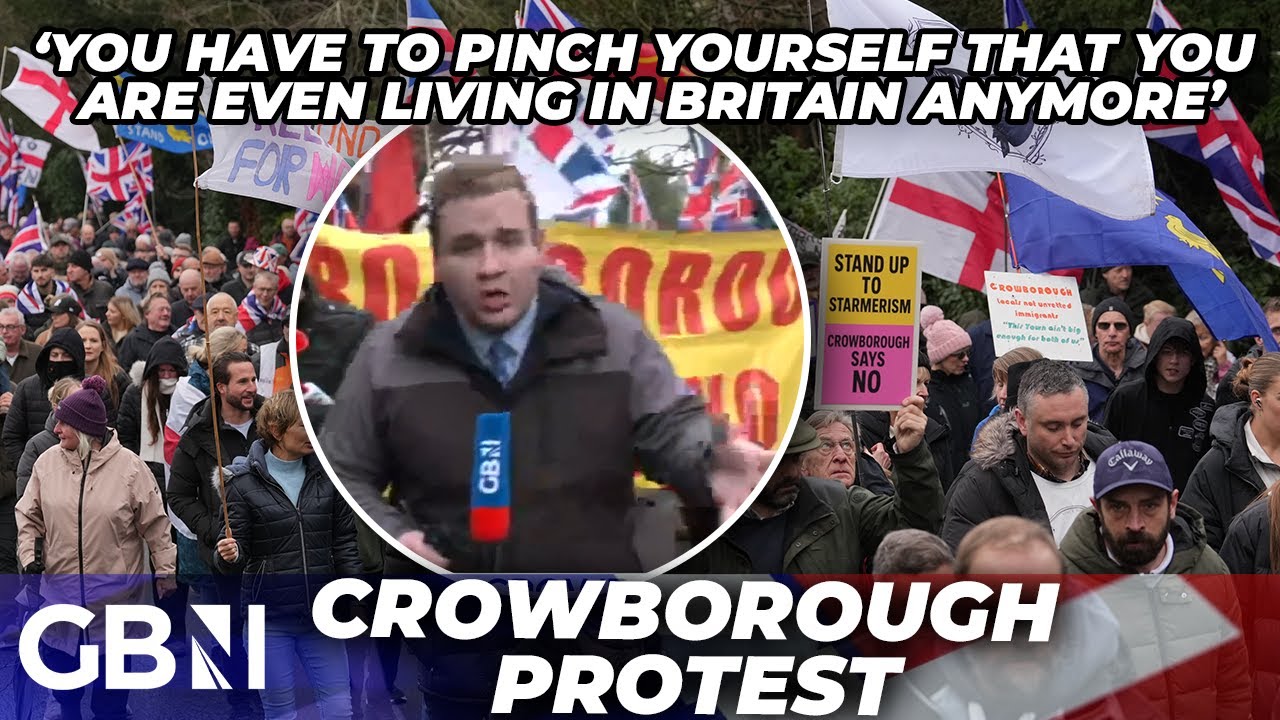 ‘We DON'T believe the Home Office’ | THOUSANDS PROTEST in Crowborough at asylum seekers camp