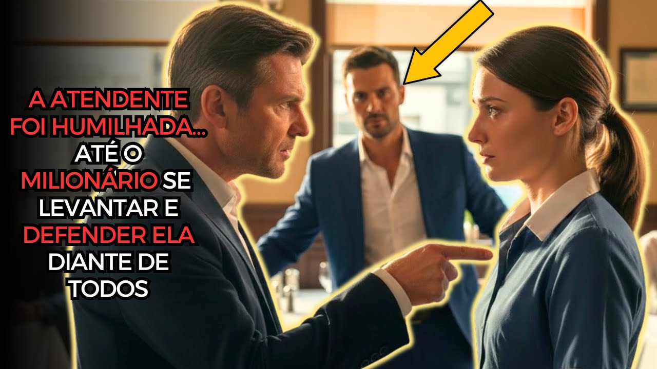 A ATENDENTE FOI HUMILHADA… ATÉ O MILIONÁRIO SE LEVANTAR E DEFENDER ELA DIANTE DE TODOS